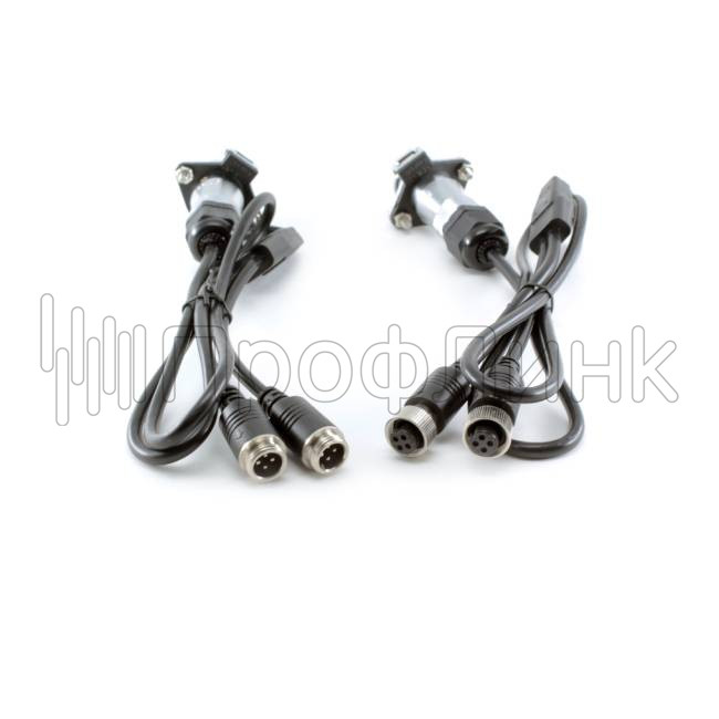 Кабель 2×4-pin (мама) — 2×4-pin (папа) спиральный, 6 метров CARVIS